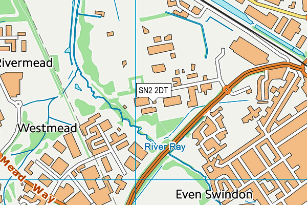 SN2 2DT map - OS VectorMap District (Ordnance Survey)