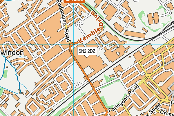 SN2 2DZ map - OS VectorMap District (Ordnance Survey)