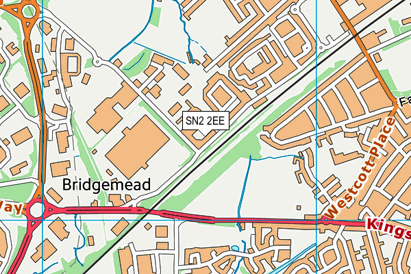 SN2 2EE map - OS VectorMap District (Ordnance Survey)