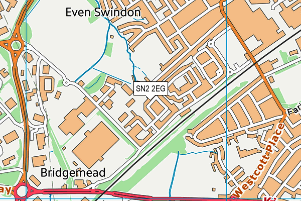 SN2 2EG map - OS VectorMap District (Ordnance Survey)