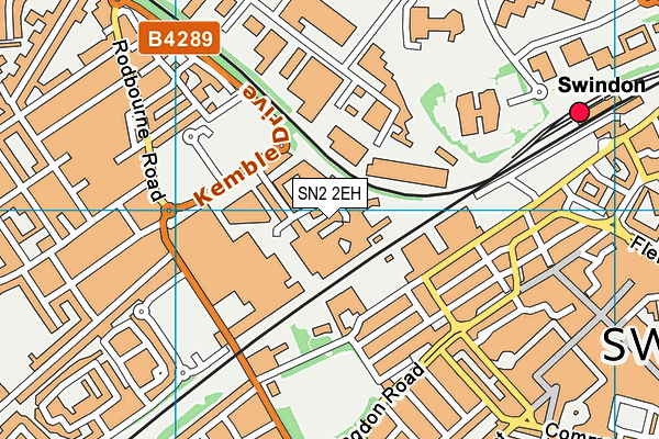 SN2 2EH map - OS VectorMap District (Ordnance Survey)
