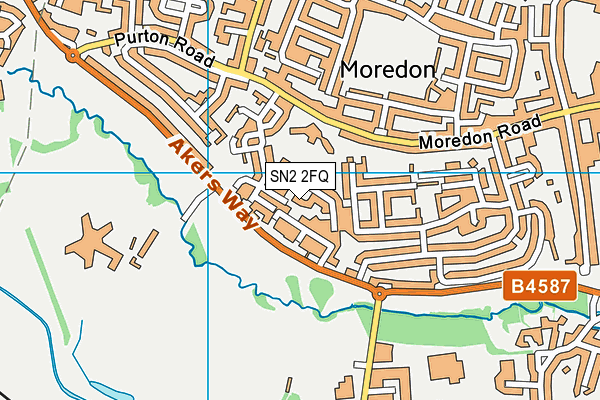 SN2 2FQ map - OS VectorMap District (Ordnance Survey)