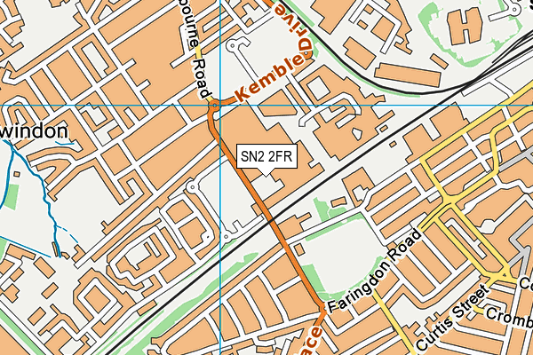 SN2 2FR map - OS VectorMap District (Ordnance Survey)