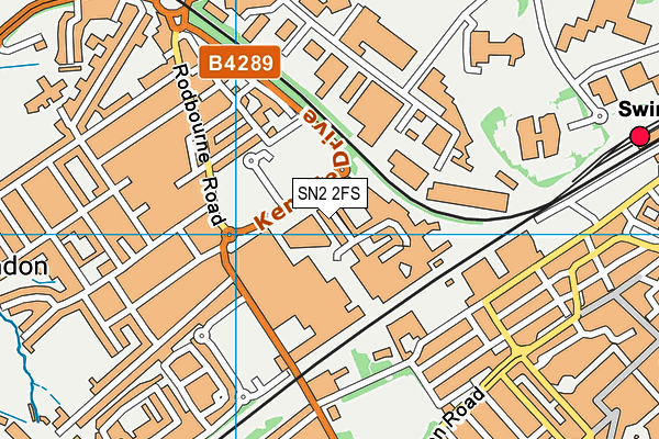 SN2 2FS map - OS VectorMap District (Ordnance Survey)