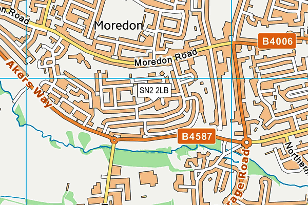 SN2 2LB map - OS VectorMap District (Ordnance Survey)