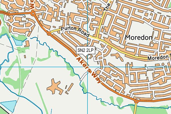 SN2 2LP map - OS VectorMap District (Ordnance Survey)