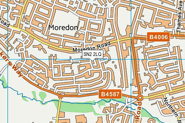 SN2 2LQ map - OS VectorMap District (Ordnance Survey)