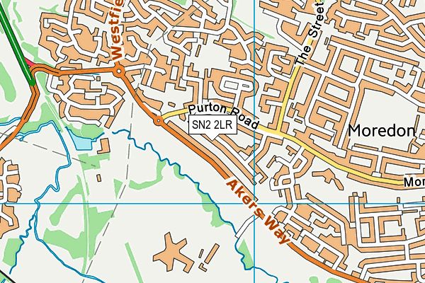 SN2 2LR map - OS VectorMap District (Ordnance Survey)