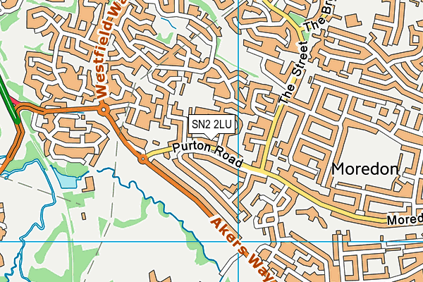 SN2 2LU map - OS VectorMap District (Ordnance Survey)