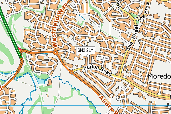 SN2 2LY map - OS VectorMap District (Ordnance Survey)