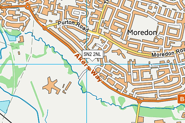 SN2 2NL map - OS VectorMap District (Ordnance Survey)