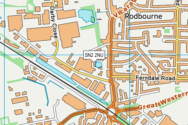 SN2 2NU map - OS VectorMap District (Ordnance Survey)