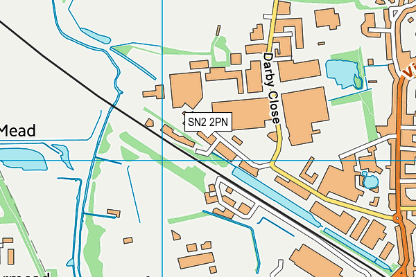 SN2 2PN map - OS VectorMap District (Ordnance Survey)