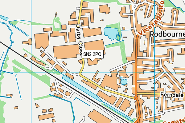 SN2 2PQ map - OS VectorMap District (Ordnance Survey)