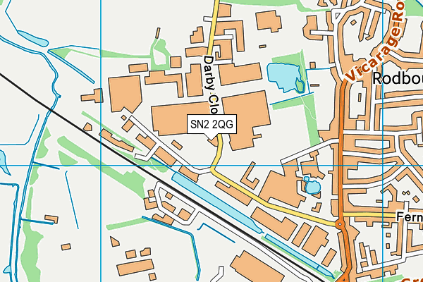SN2 2QG map - OS VectorMap District (Ordnance Survey)