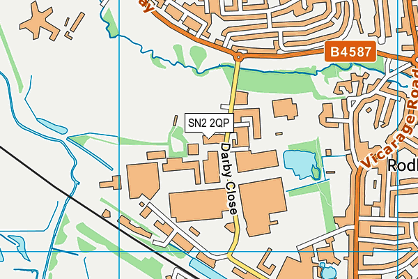 SN2 2QP map - OS VectorMap District (Ordnance Survey)