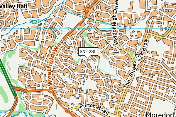 SN2 2SL map - OS VectorMap District (Ordnance Survey)