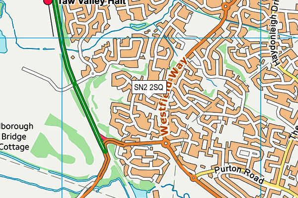 SN2 2SQ map - OS VectorMap District (Ordnance Survey)