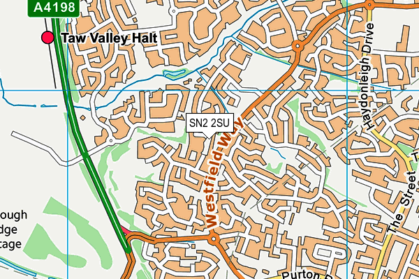 SN2 2SU map - OS VectorMap District (Ordnance Survey)