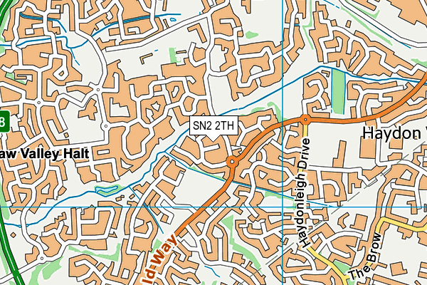 SN2 2TH map - OS VectorMap District (Ordnance Survey)