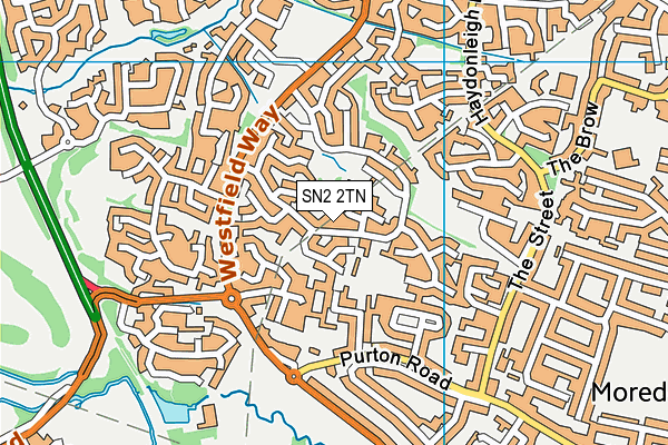 SN2 2TN map - OS VectorMap District (Ordnance Survey)