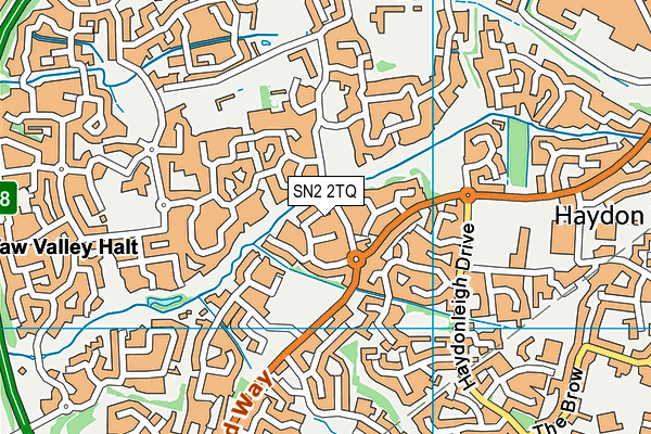 SN2 2TQ map - OS VectorMap District (Ordnance Survey)