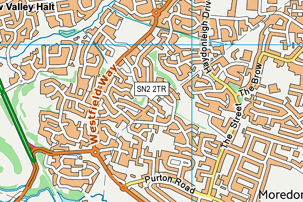 SN2 2TR map - OS VectorMap District (Ordnance Survey)