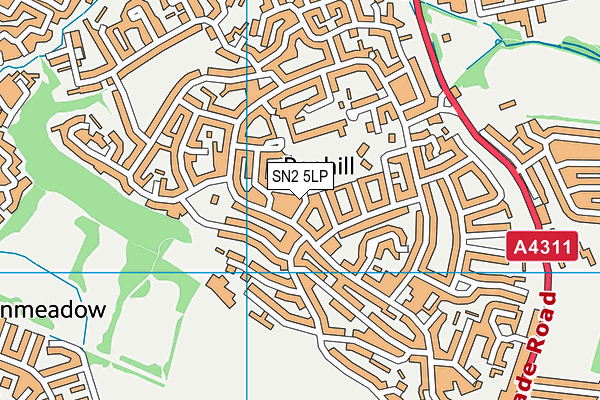 SN2 5LP map - OS VectorMap District (Ordnance Survey)