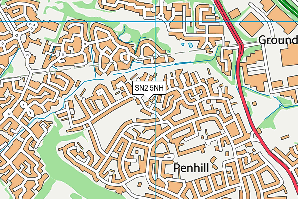 SN2 5NH map - OS VectorMap District (Ordnance Survey)