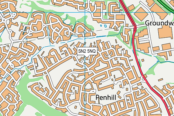 SN2 5NQ map - OS VectorMap District (Ordnance Survey)