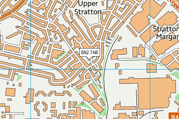 SN2 7AB map - OS VectorMap District (Ordnance Survey)