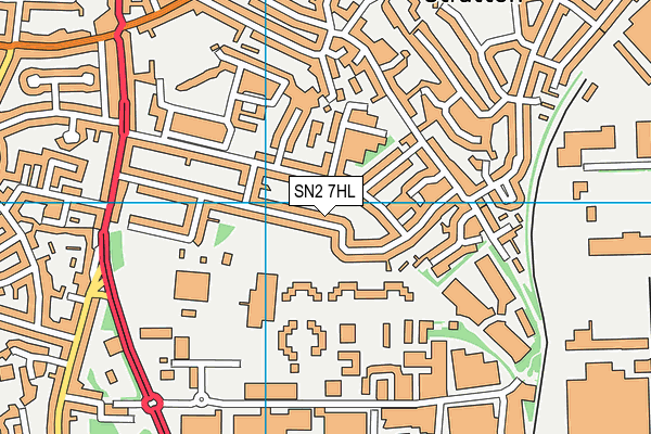 SN2 7HL map - OS VectorMap District (Ordnance Survey)