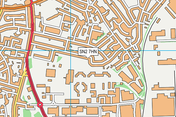SN2 7HN map - OS VectorMap District (Ordnance Survey)