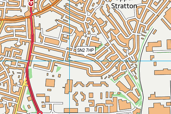 SN2 7HP map - OS VectorMap District (Ordnance Survey)