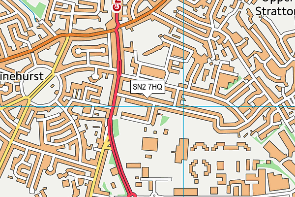 SN2 7HQ map - OS VectorMap District (Ordnance Survey)