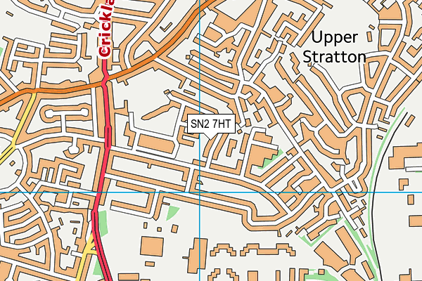 SN2 7HT map - OS VectorMap District (Ordnance Survey)