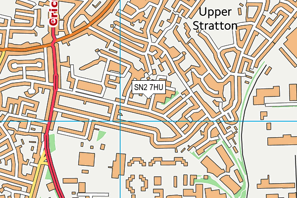 SN2 7HU map - OS VectorMap District (Ordnance Survey)