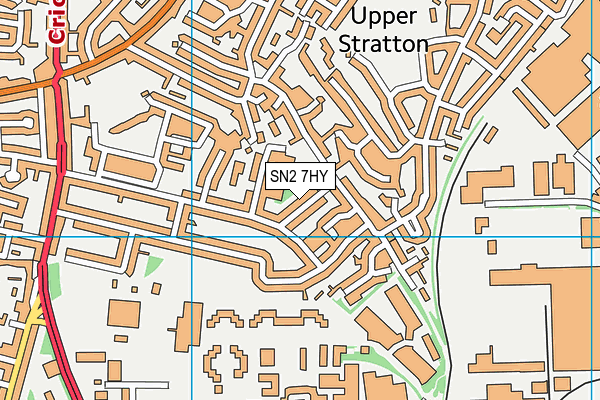 SN2 7HY map - OS VectorMap District (Ordnance Survey)