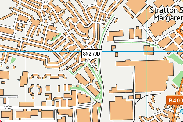 SN2 7JD map - OS VectorMap District (Ordnance Survey)