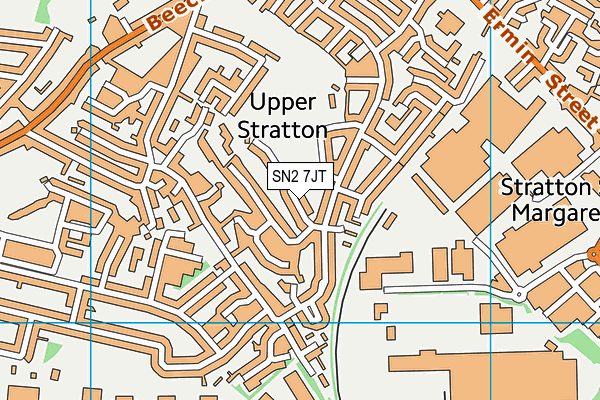 SN2 7JT map - OS VectorMap District (Ordnance Survey)