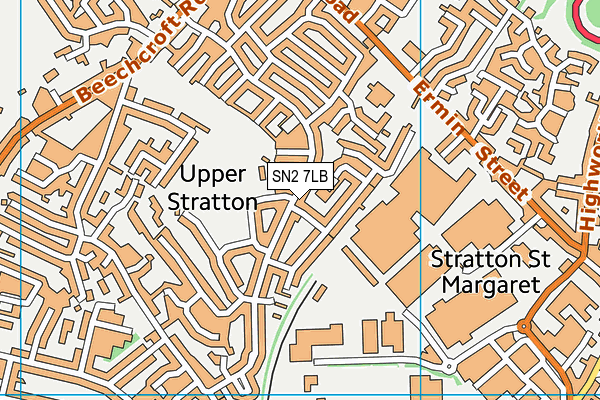 SN2 7LB map - OS VectorMap District (Ordnance Survey)