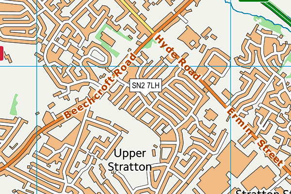 SN2 7LH map - OS VectorMap District (Ordnance Survey)