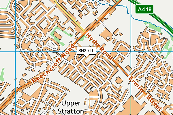 St Catherine's Catholic Primary School, Swindon map (SN2 7LL) - OS VectorMap District (Ordnance Survey)