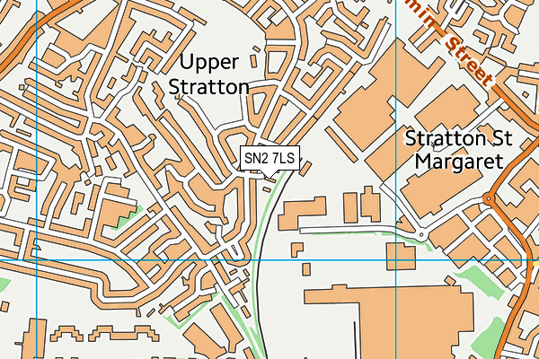 SN2 7LS map - OS VectorMap District (Ordnance Survey)