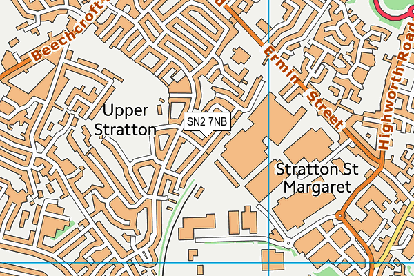 SN2 7NB map - OS VectorMap District (Ordnance Survey)