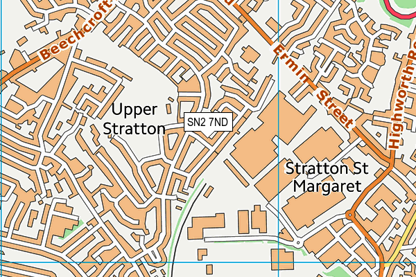 SN2 7ND map - OS VectorMap District (Ordnance Survey)