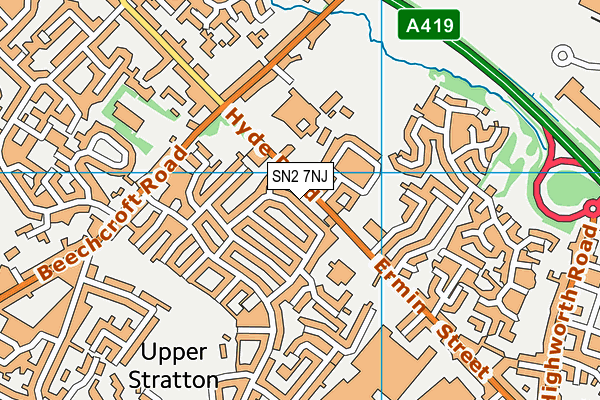 SN2 7NJ map - OS VectorMap District (Ordnance Survey)