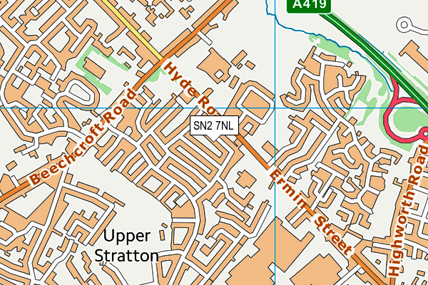 SN2 7NL map - OS VectorMap District (Ordnance Survey)