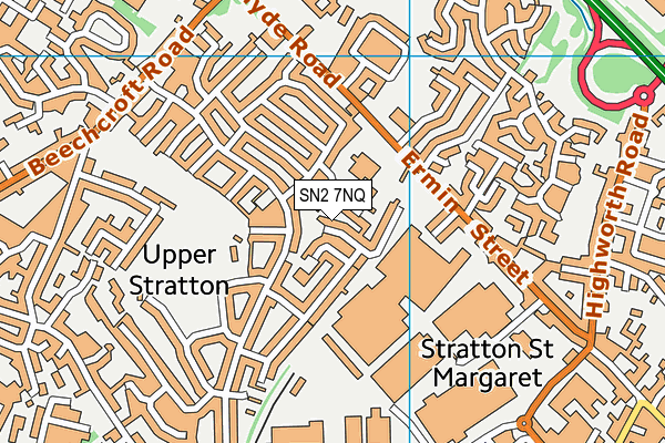 SN2 7NQ map - OS VectorMap District (Ordnance Survey)