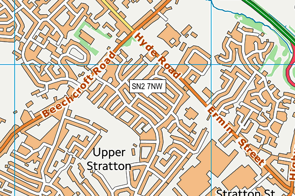 SN2 7NW map - OS VectorMap District (Ordnance Survey)